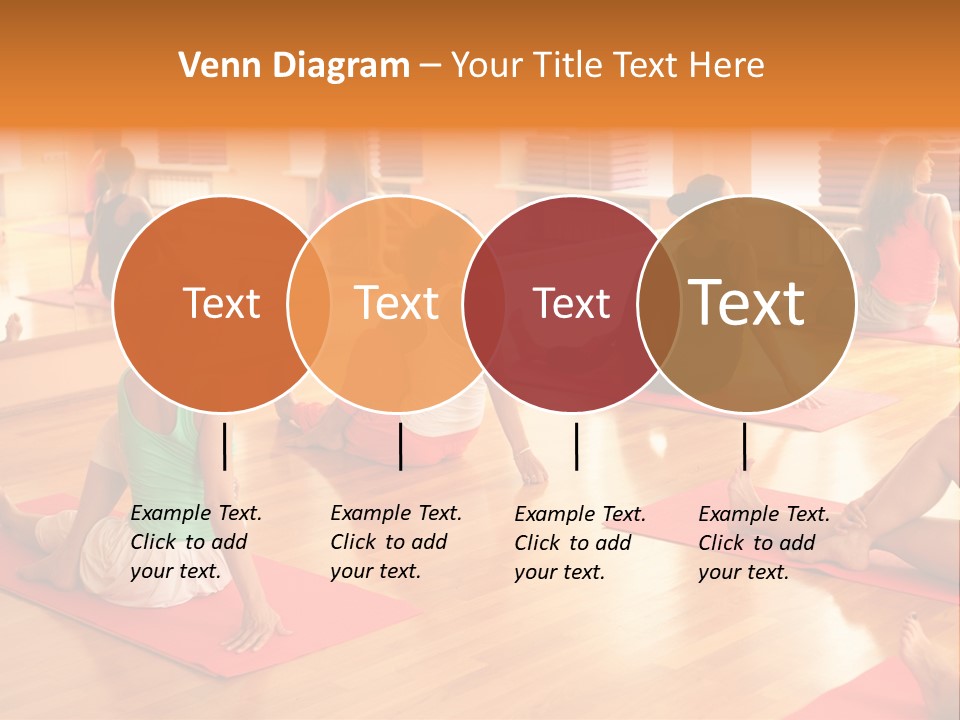 Exercising Yoga Class Female PowerPoint Template