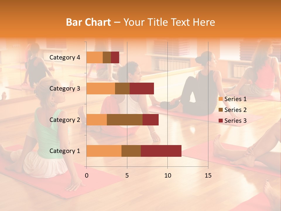 Exercising Yoga Class Female PowerPoint Template