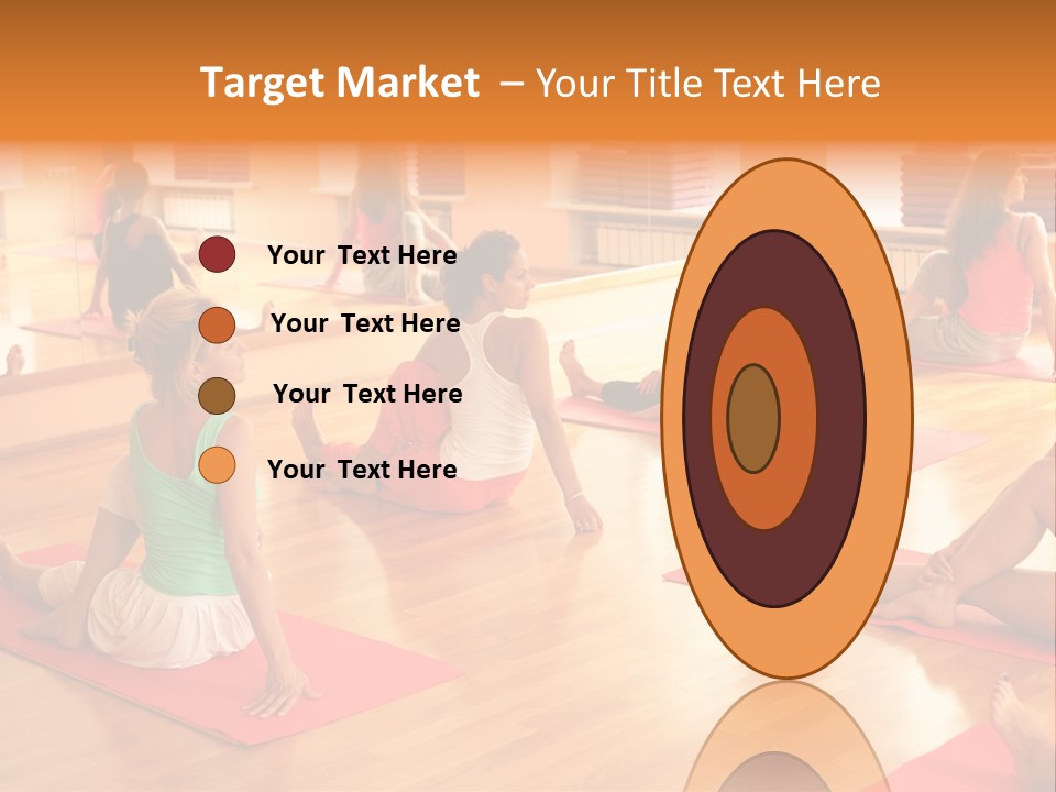 Exercising Yoga Class Female PowerPoint Template