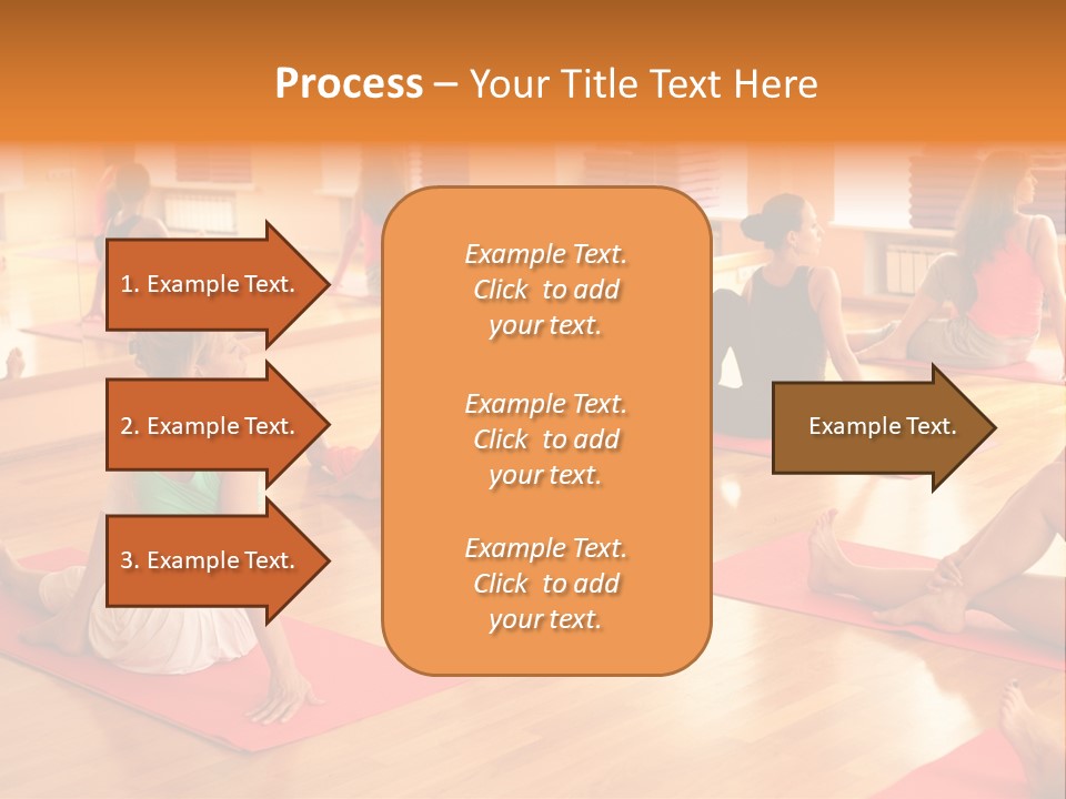 Exercising Yoga Class Female PowerPoint Template