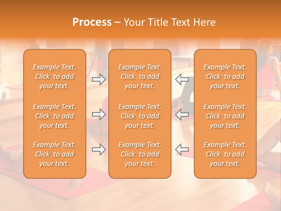 Exercising Yoga Class Female PowerPoint Template