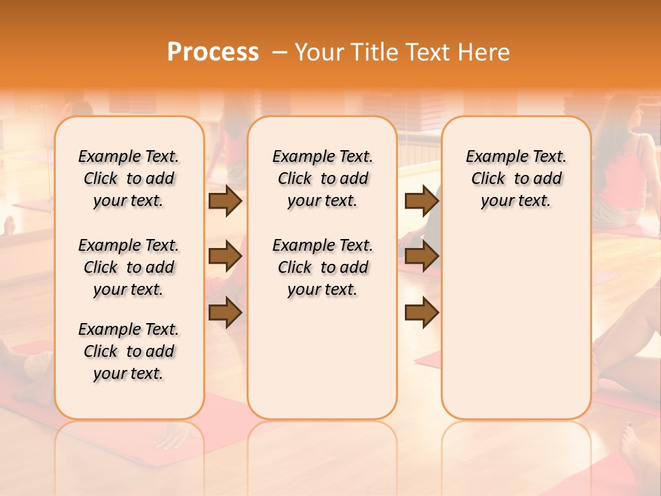 Exercising Yoga Class Female PowerPoint Template