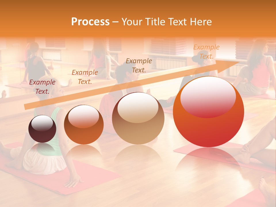 Exercising Yoga Class Female PowerPoint Template