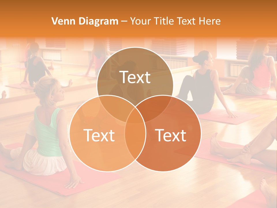 Exercising Yoga Class Female PowerPoint Template