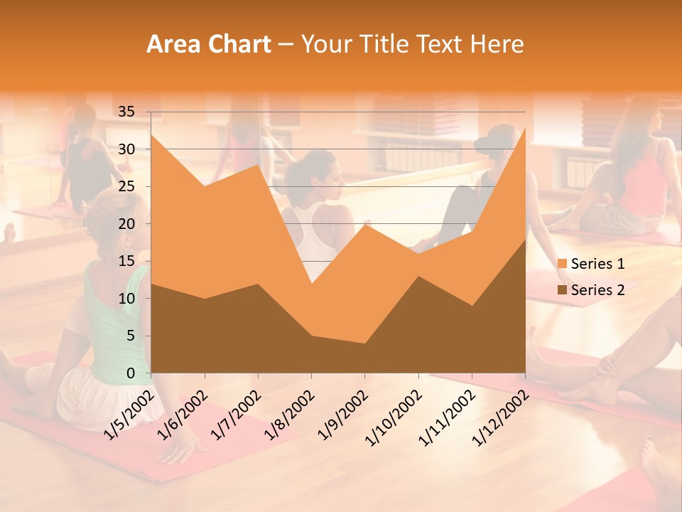 Exercising Yoga Class Female PowerPoint Template