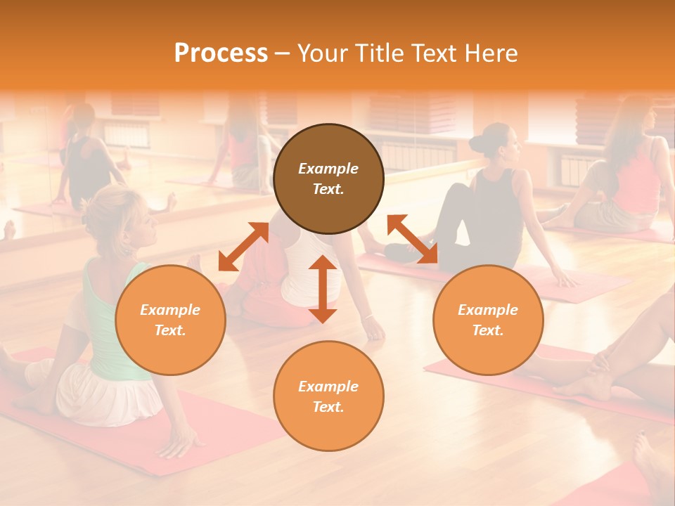 Exercising Yoga Class Female PowerPoint Template