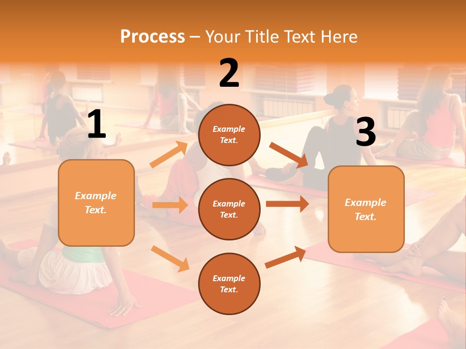 Exercising Yoga Class Female PowerPoint Template