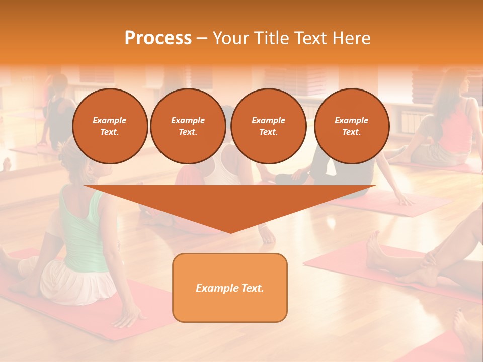 Exercising Yoga Class Female PowerPoint Template