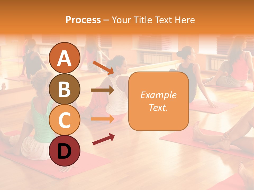 Exercising Yoga Class Female PowerPoint Template