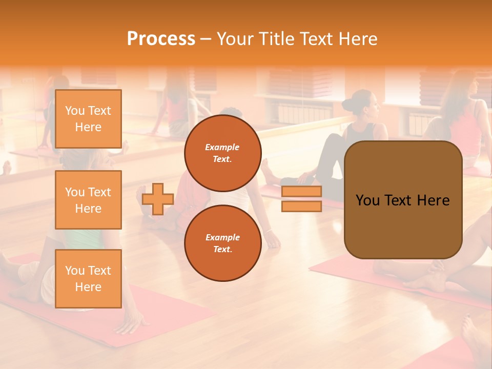 Exercising Yoga Class Female PowerPoint Template