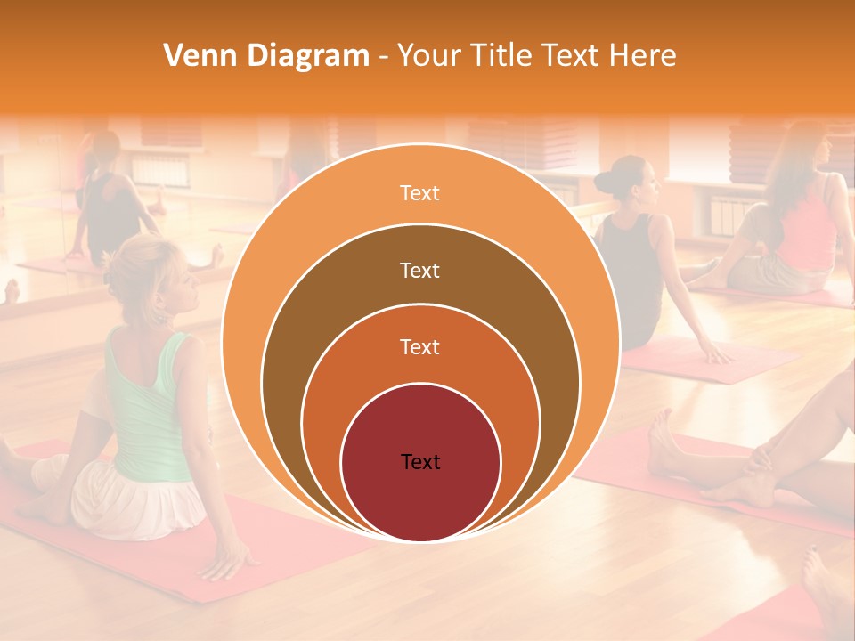 Exercising Yoga Class Female PowerPoint Template