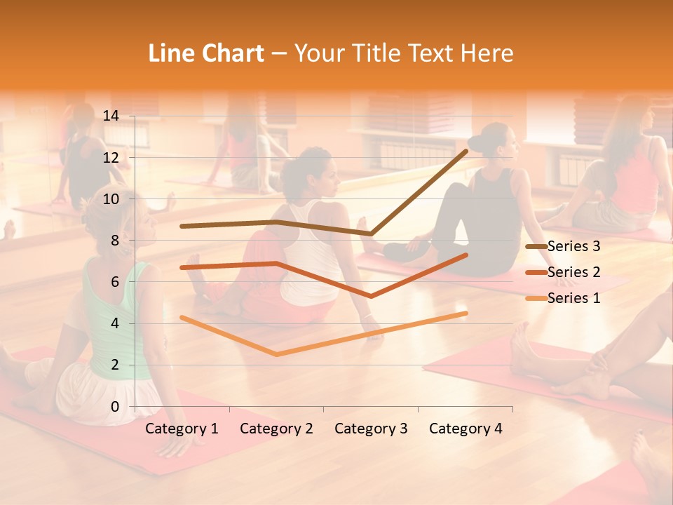 Exercising Yoga Class Female PowerPoint Template