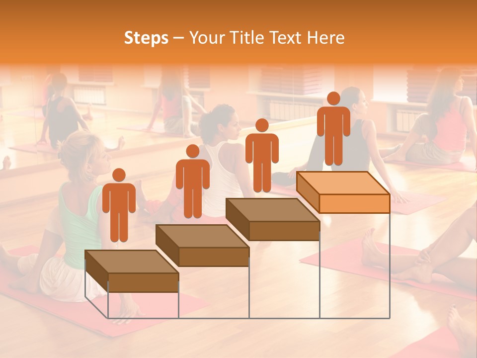 Exercising Yoga Class Female PowerPoint Template