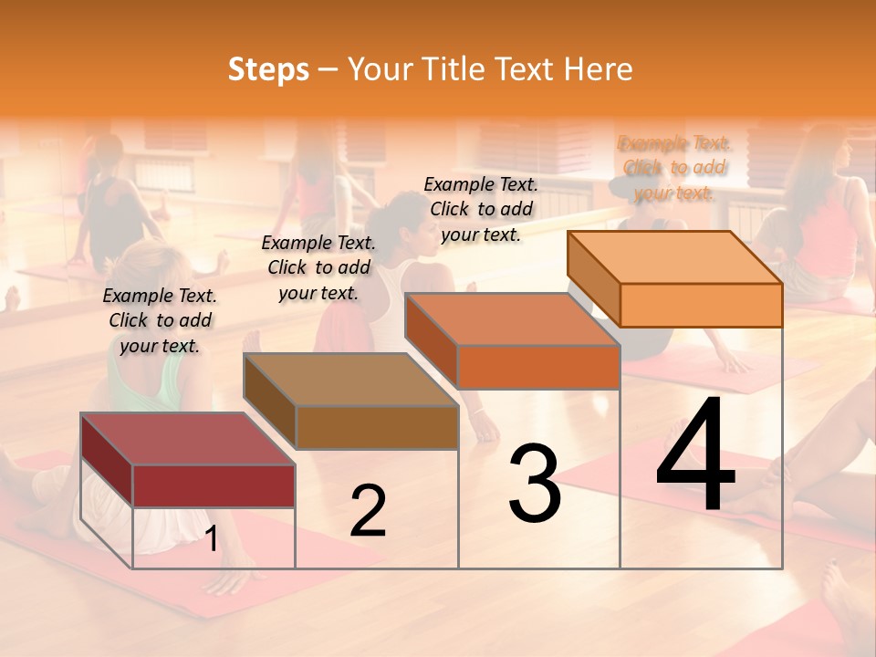 Exercising Yoga Class Female PowerPoint Template