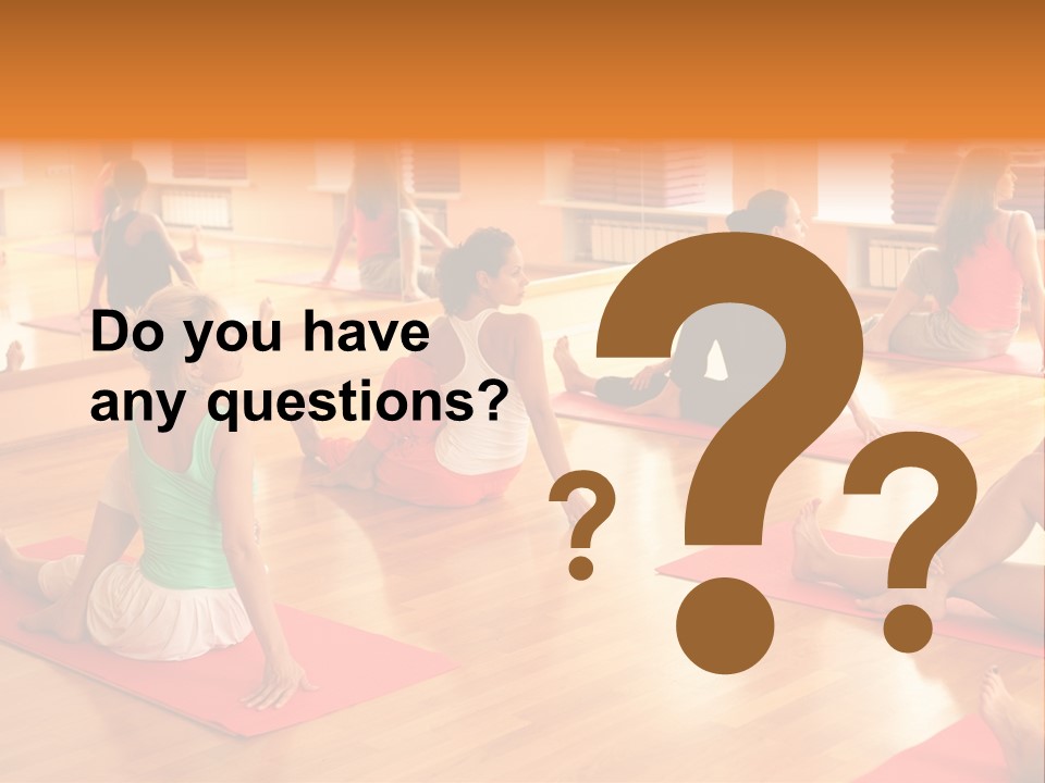 Exercising Yoga Class Female PowerPoint Template