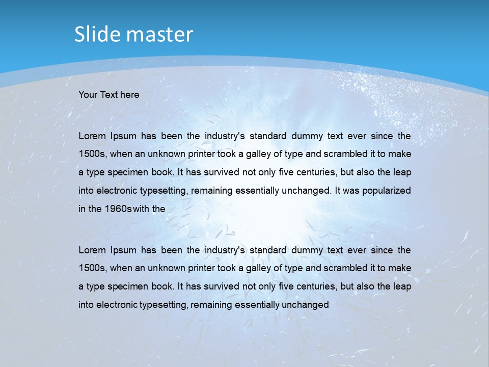 Outdoors Fish Sunburst PowerPoint Template