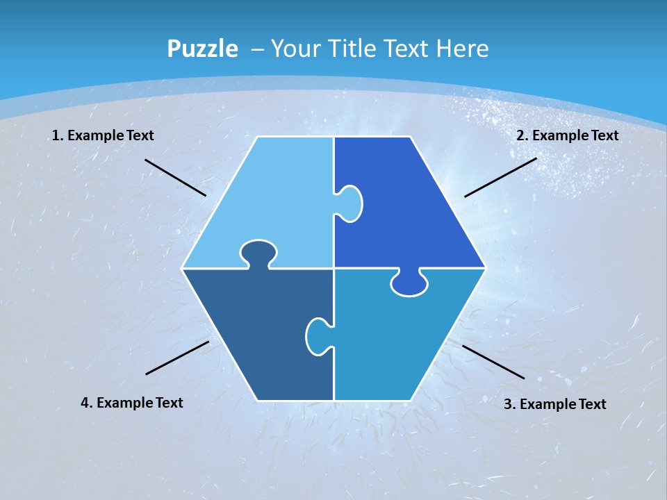 Outdoors Fish Sunburst PowerPoint Template