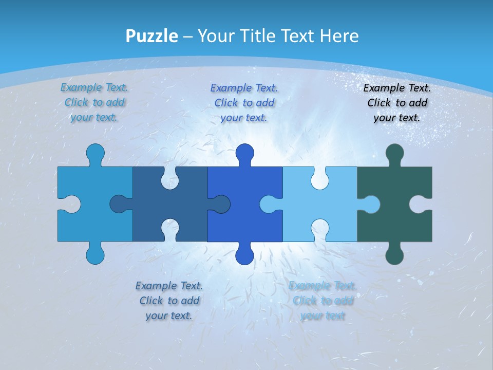 Outdoors Fish Sunburst PowerPoint Template