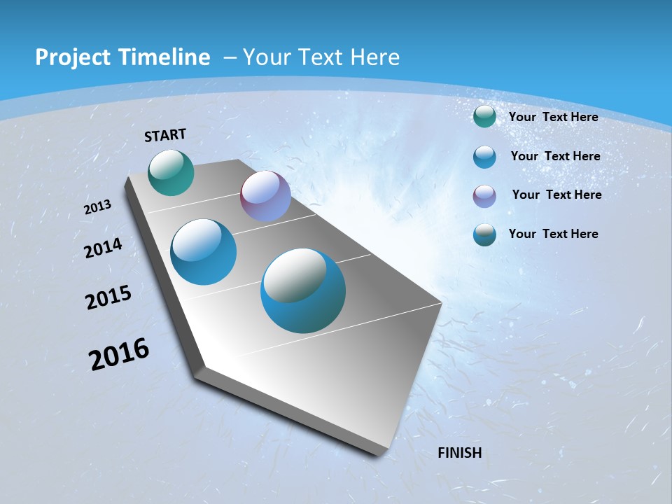 Outdoors Fish Sunburst PowerPoint Template