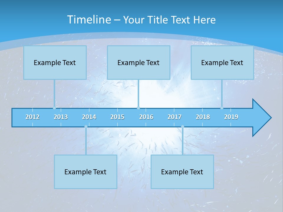 Outdoors Fish Sunburst PowerPoint Template