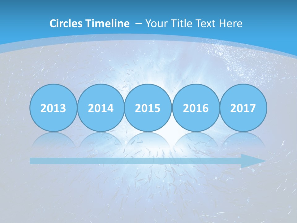 Outdoors Fish Sunburst PowerPoint Template