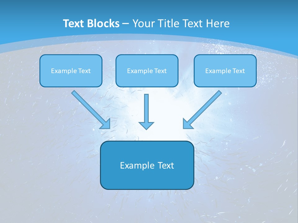 Outdoors Fish Sunburst PowerPoint Template