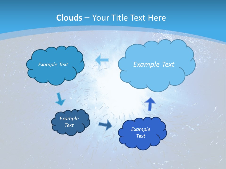 Outdoors Fish Sunburst PowerPoint Template