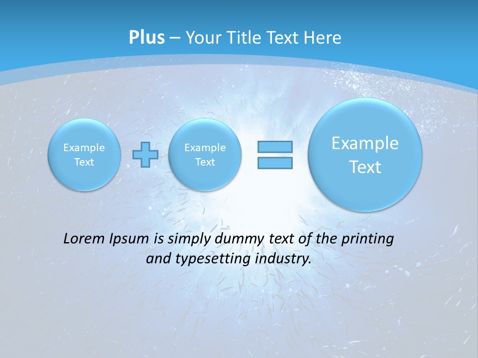 Outdoors Fish Sunburst PowerPoint Template