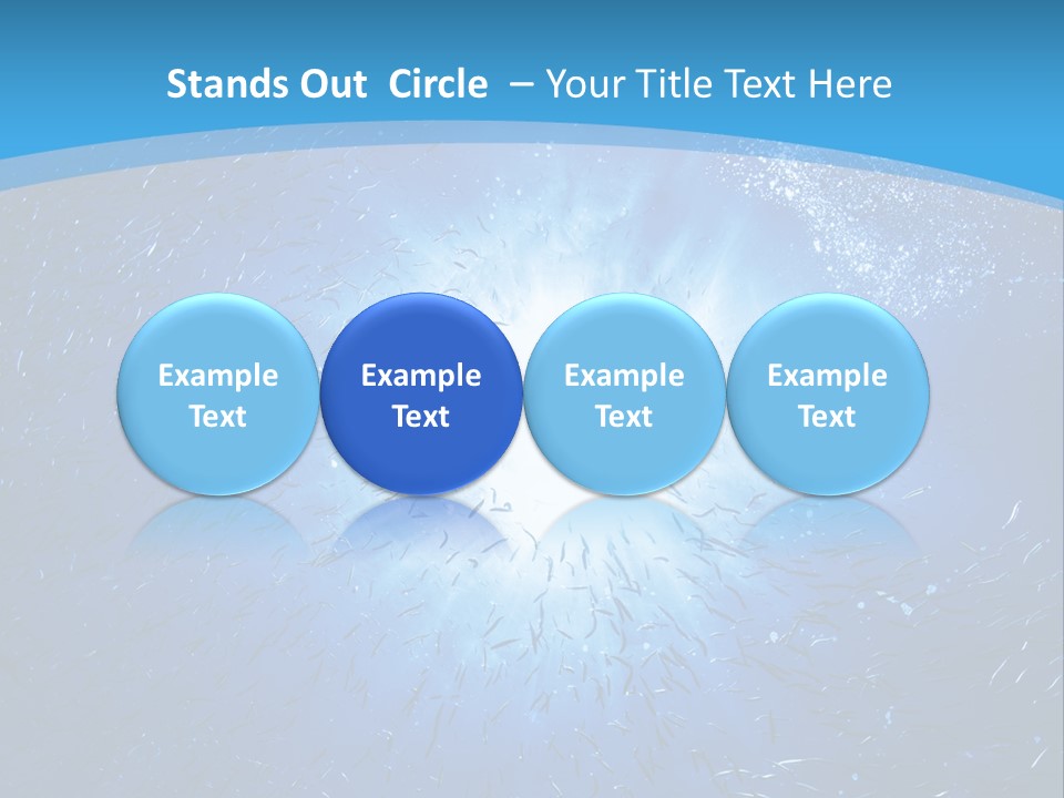 Outdoors Fish Sunburst PowerPoint Template