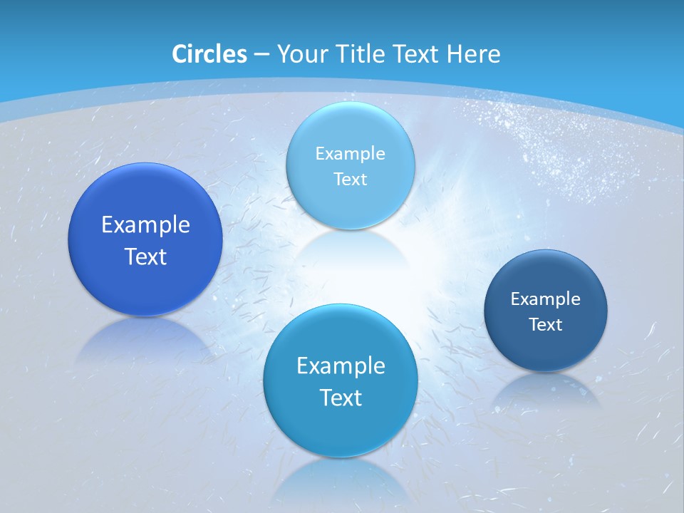 Outdoors Fish Sunburst PowerPoint Template