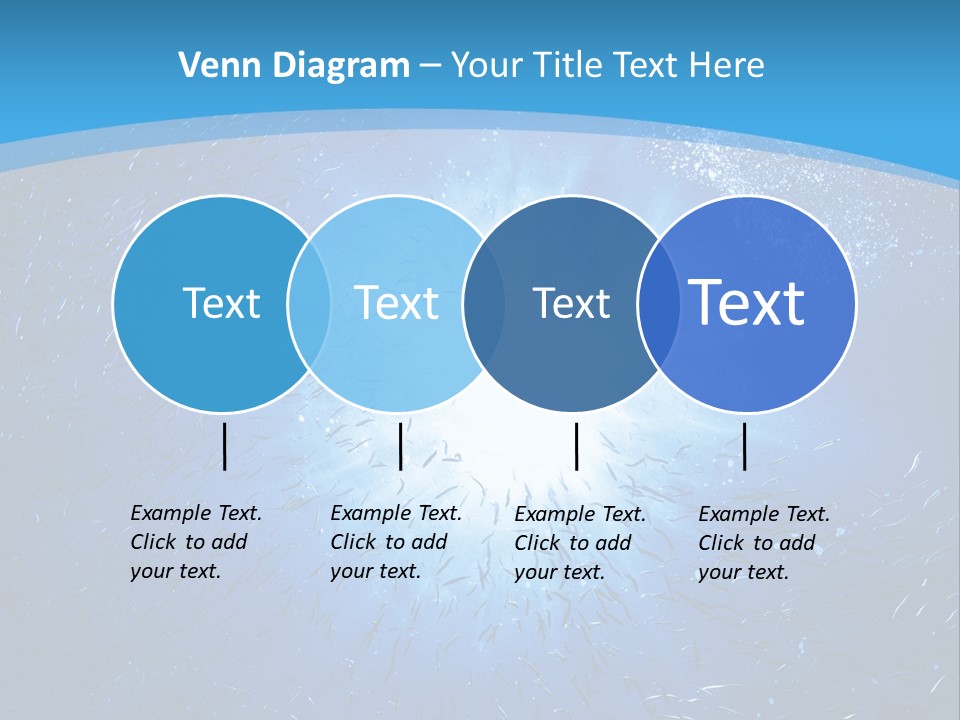 Outdoors Fish Sunburst PowerPoint Template