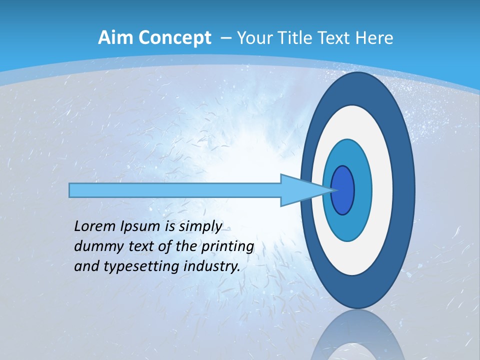 Outdoors Fish Sunburst PowerPoint Template