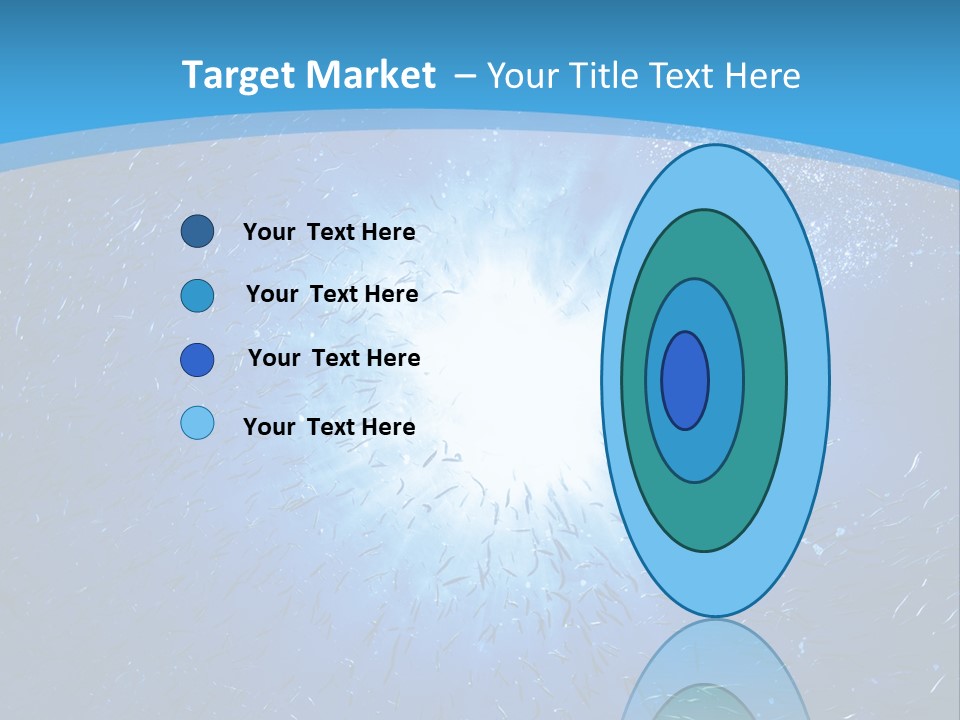 Outdoors Fish Sunburst PowerPoint Template