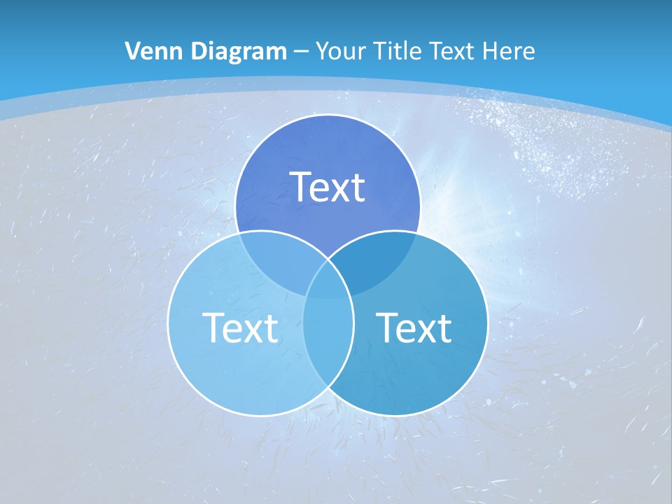 Outdoors Fish Sunburst PowerPoint Template