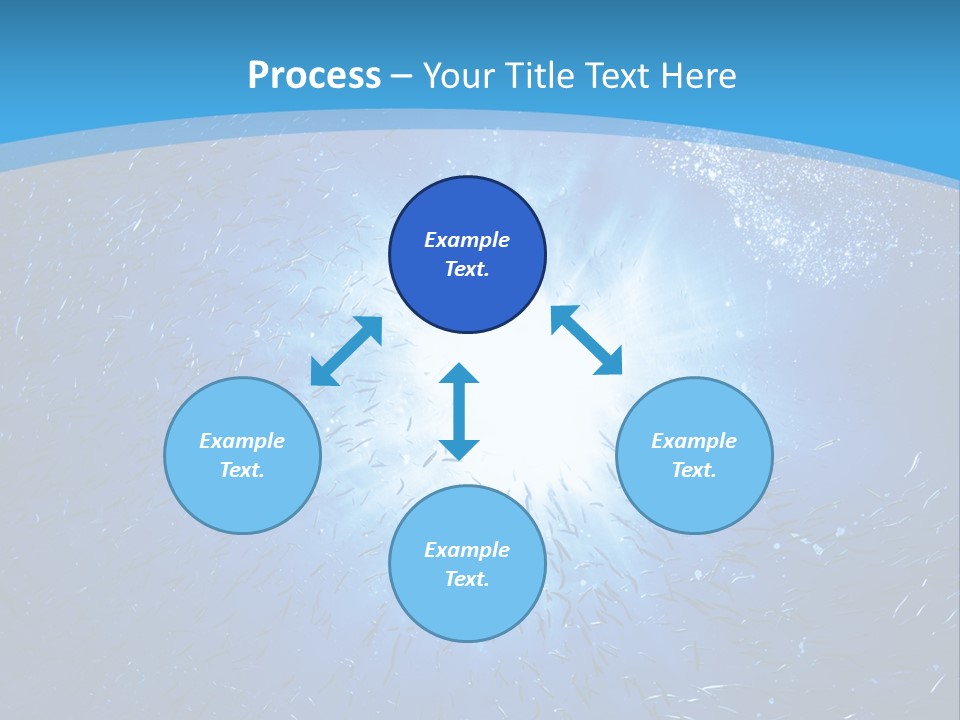 Outdoors Fish Sunburst PowerPoint Template