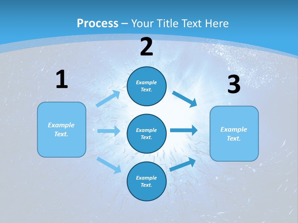 Outdoors Fish Sunburst PowerPoint Template