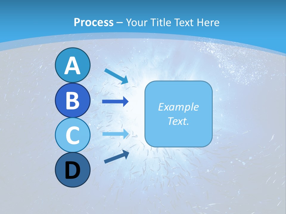 Outdoors Fish Sunburst PowerPoint Template