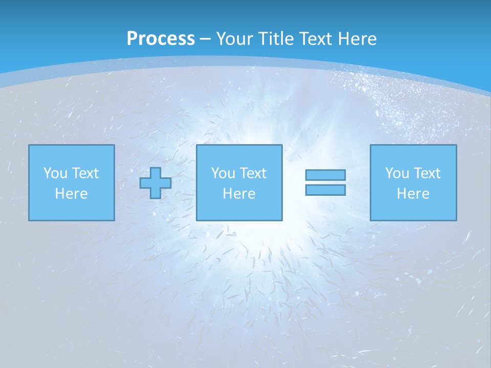 Outdoors Fish Sunburst PowerPoint Template