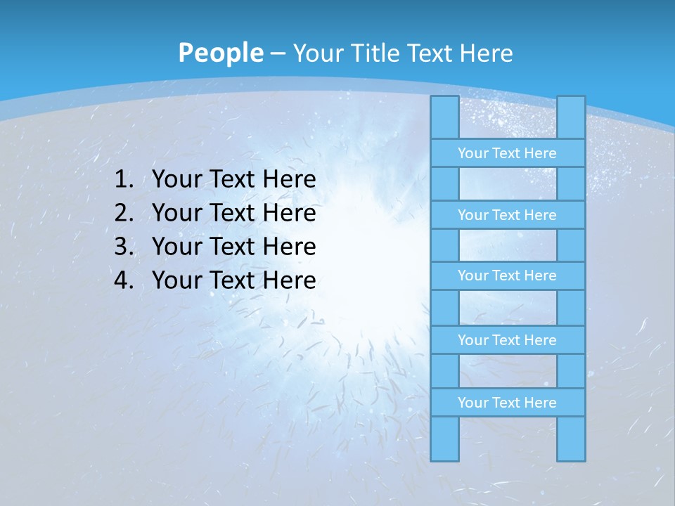 Outdoors Fish Sunburst PowerPoint Template