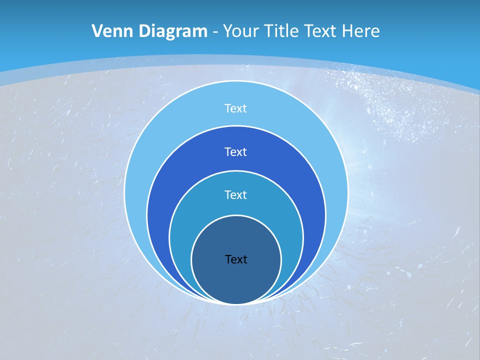 Outdoors Fish Sunburst PowerPoint Template