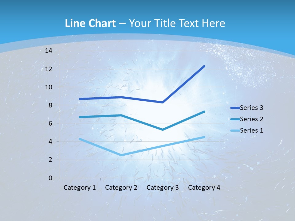 Outdoors Fish Sunburst PowerPoint Template