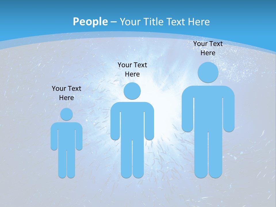 Outdoors Fish Sunburst PowerPoint Template