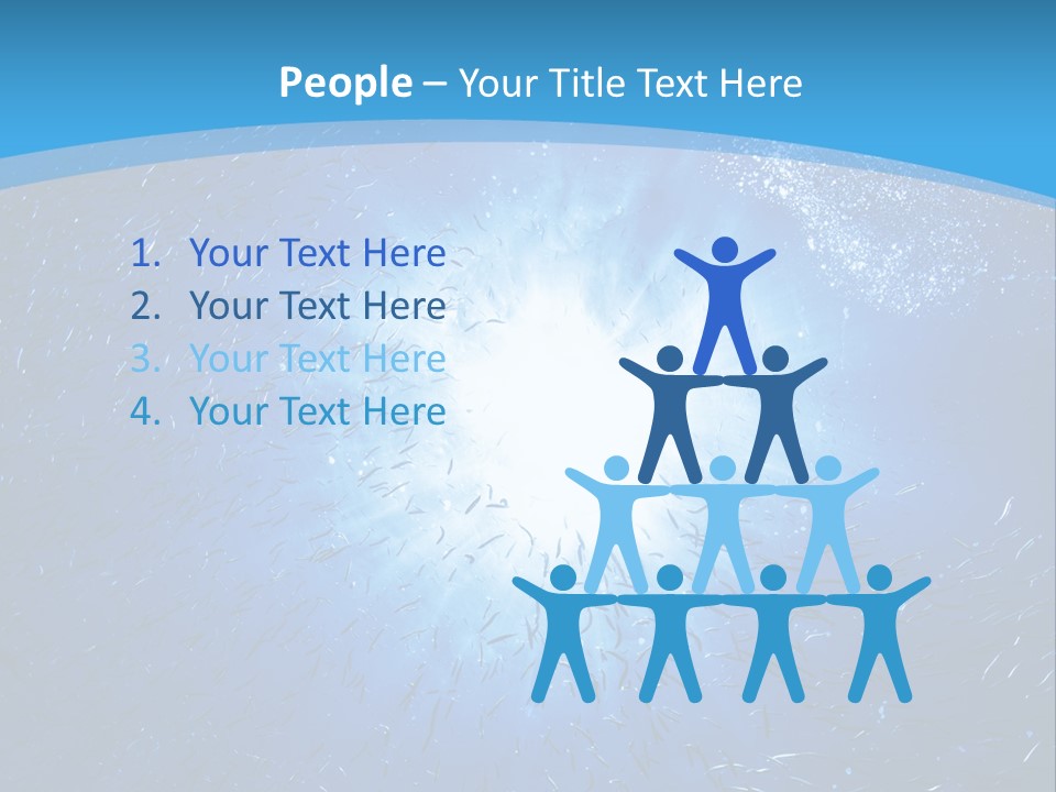 Outdoors Fish Sunburst PowerPoint Template