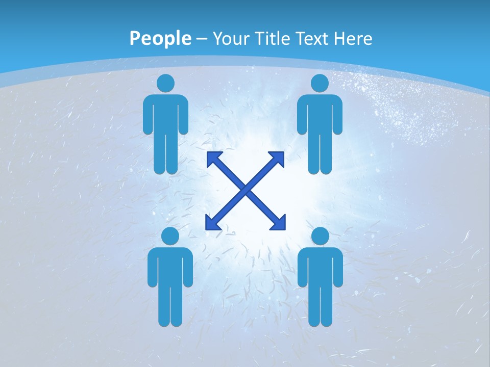 Outdoors Fish Sunburst PowerPoint Template