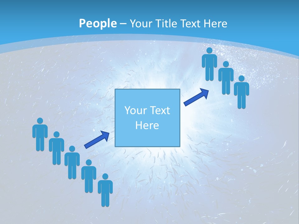 Outdoors Fish Sunburst PowerPoint Template