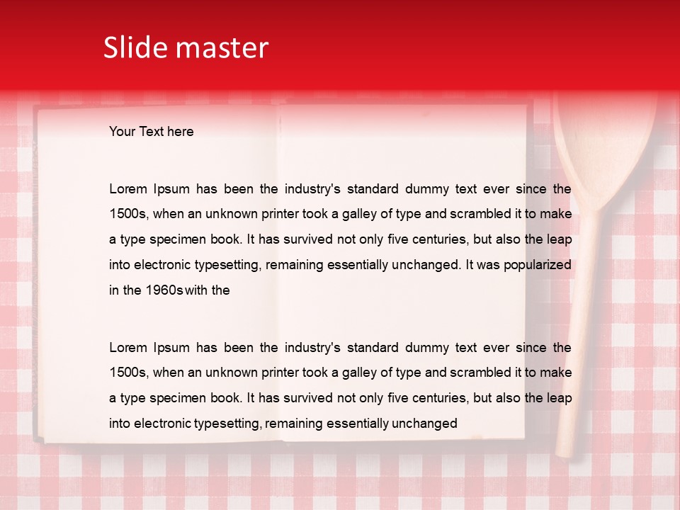 Cooking Wood Notebook PowerPoint Template