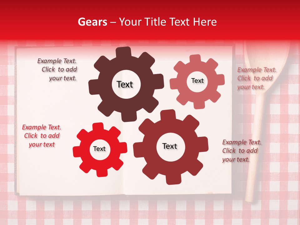 Cooking Wood Notebook PowerPoint Template