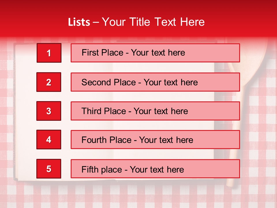 Cooking Wood Notebook PowerPoint Template