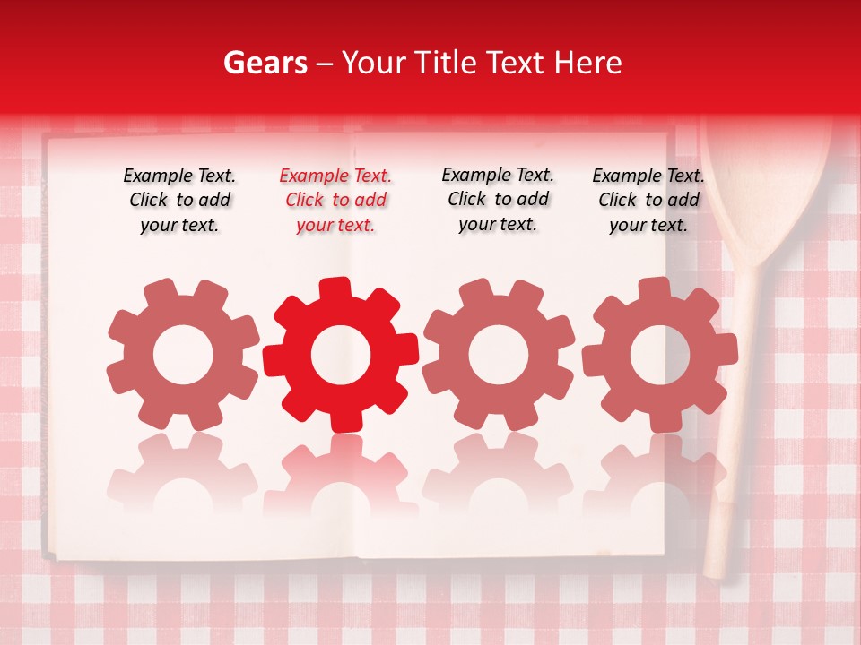 Cooking Wood Notebook PowerPoint Template