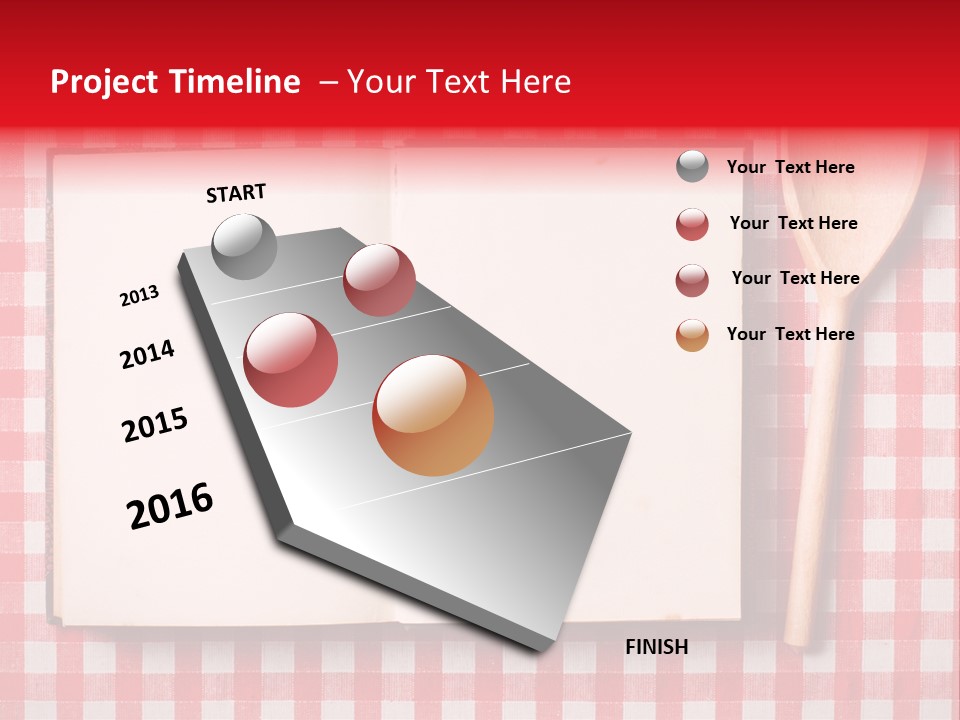 Cooking Wood Notebook PowerPoint Template